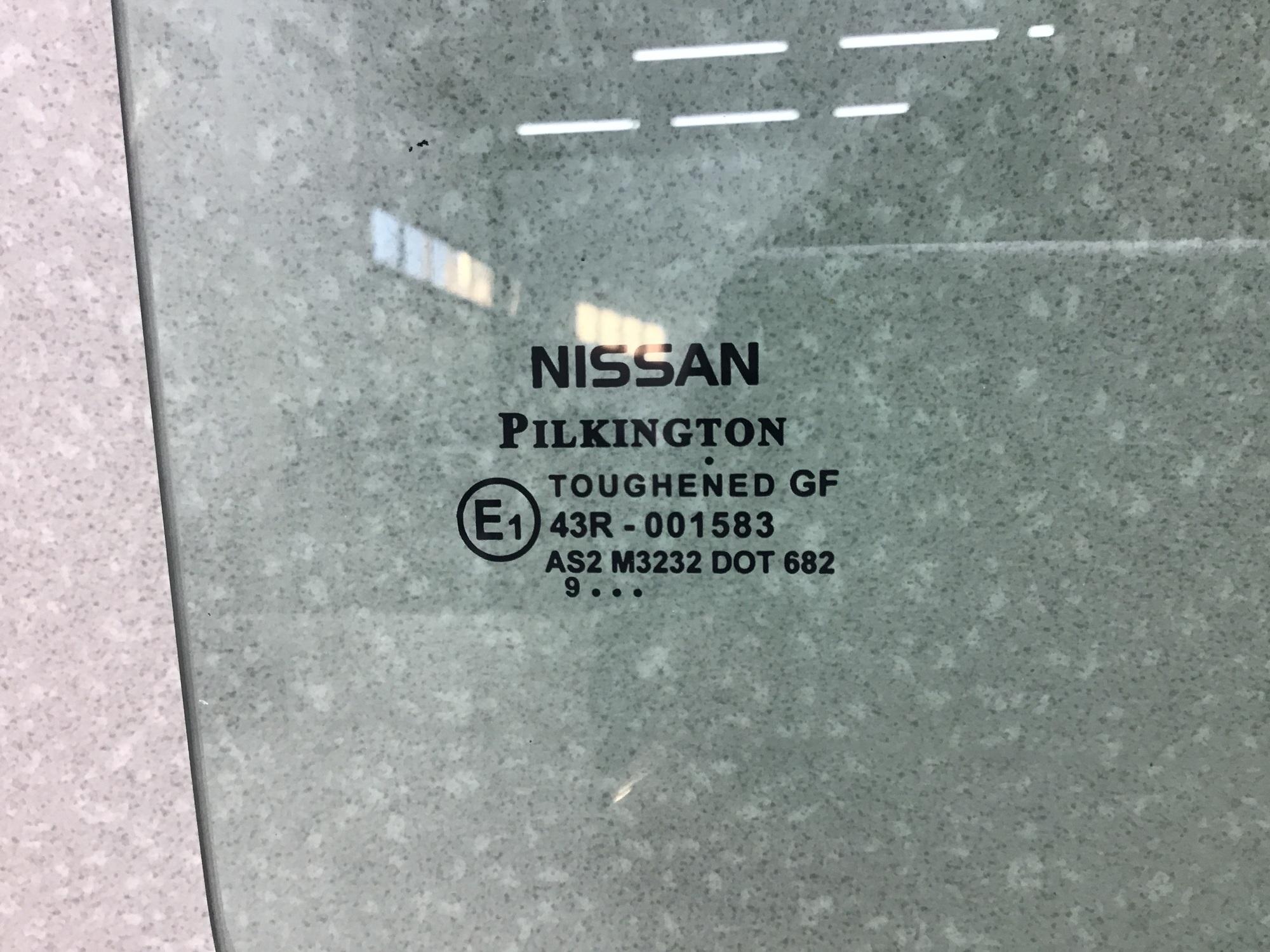 Стекло двери задней правой, Nissan Note (E11) 2006-2013 Стекло двери задней правой, Nissan Note (E11) 2006-2013