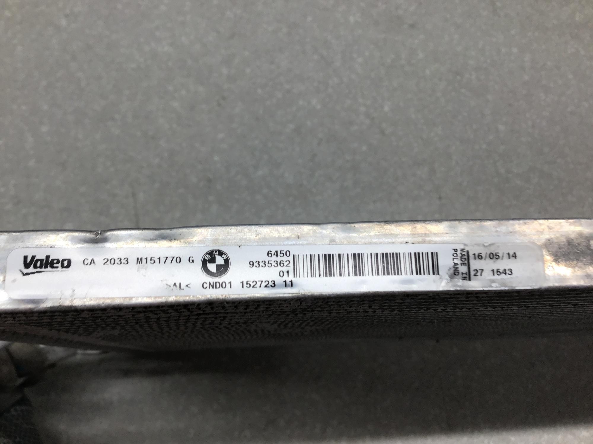 Радиатор кондиционера (конденсер), BMW 2-серия F22/F23 2013>