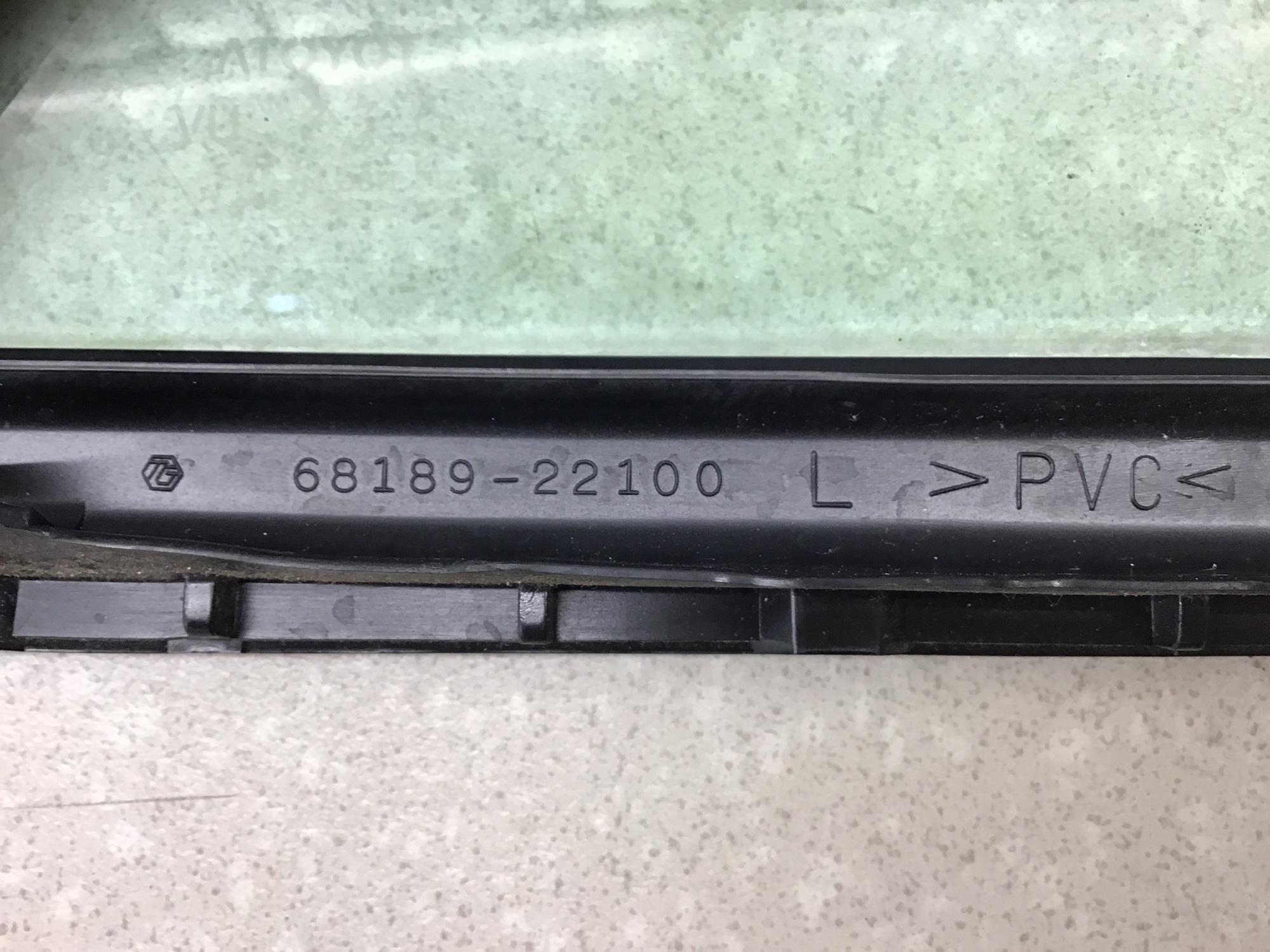 Стекло двери задней правой, Toyota Mark II (X110) 2000 - 2004 Стекло двери задней правой, Toyota Mark II (X110) 2000 - 2004