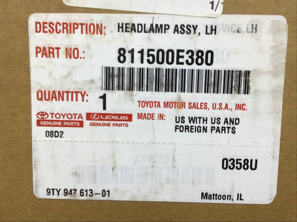 Фара левая Toyota Highlander (U50) 2013>