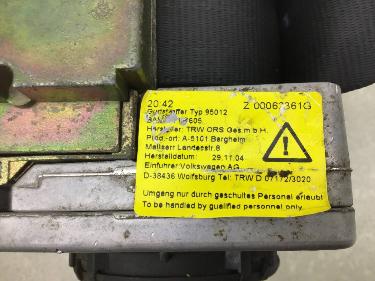 Ремень безопасности с пиропатроном Skoda Octavia A4 (1U2) 2000-2011