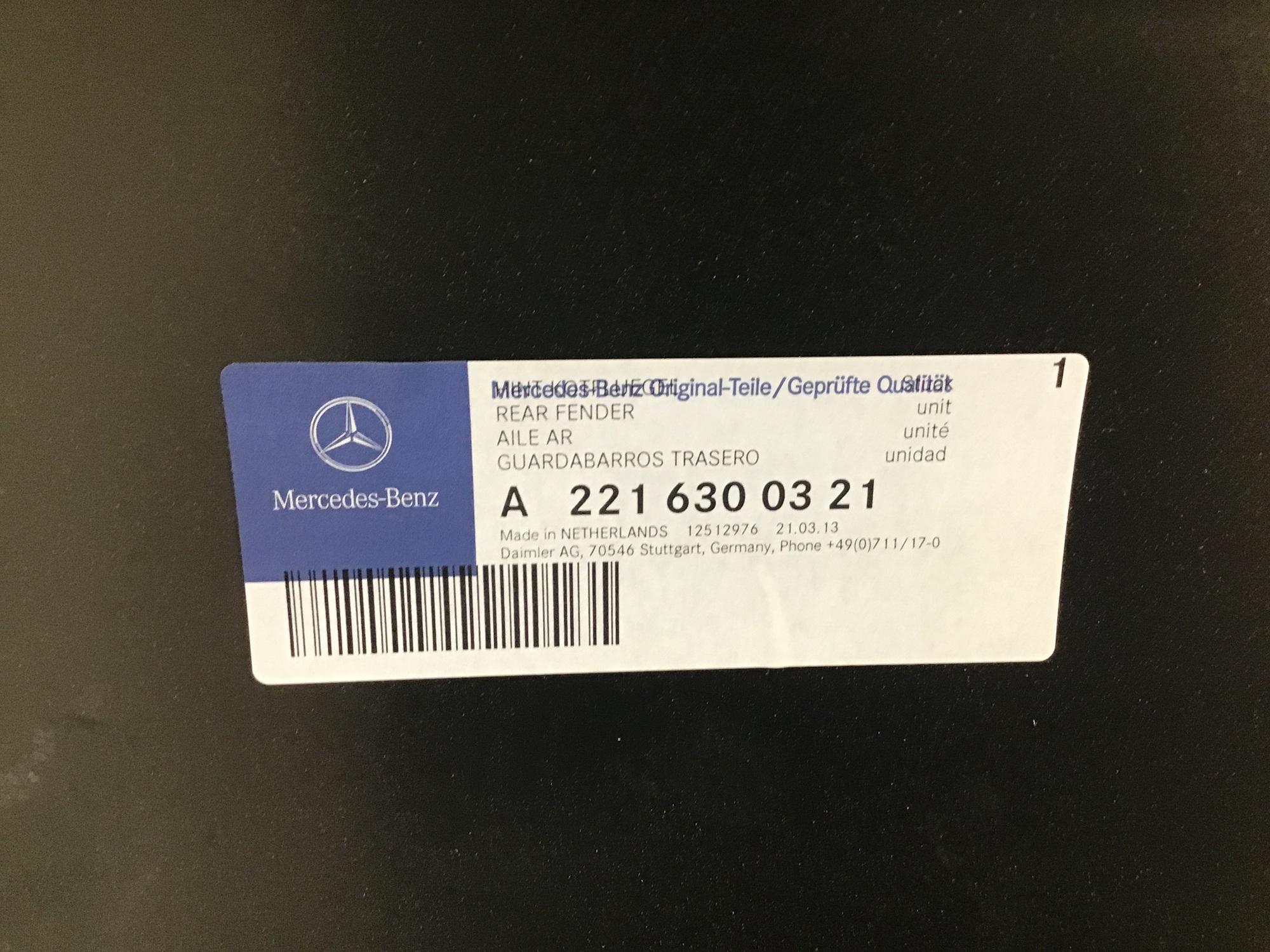 Крыло заднее левое, Mercedes Benz W221 2005-2013 Крыло заднее левое, Mercedes Benz W221 2005-2013